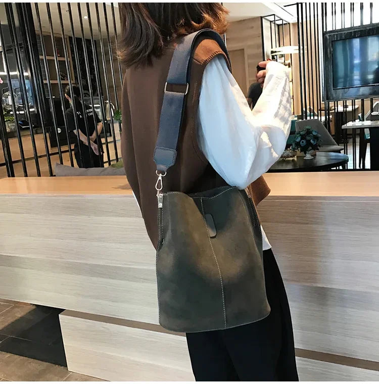 Designer Handbags Ladies Bucket Bag PU Leather Shoulder Large Capacity Crossbody Bags for Women High Quality New Tote Bag