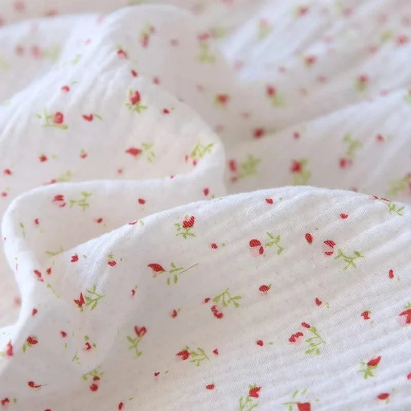 Summer Cotton Dresses Women 100% Crepe Nightgowns Ladies Gauze Comfortable Nightdress Suspenders Sleepwear For Women Home Wear