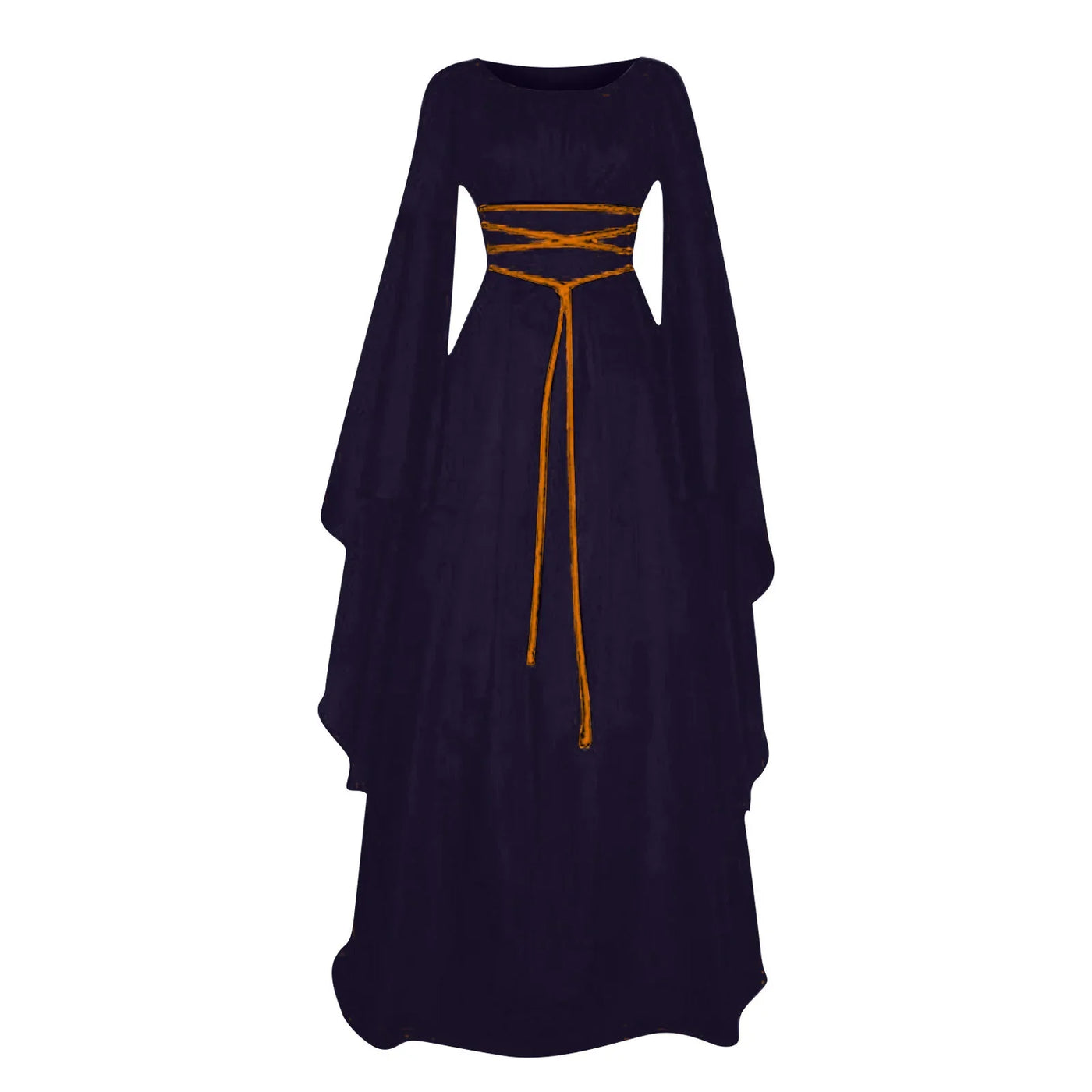 Women Dresses Vintage Medieval Cosplay Costume Ghost Witch Vampire Gothic Dress Halloween Christmas Masquerade Party Dress