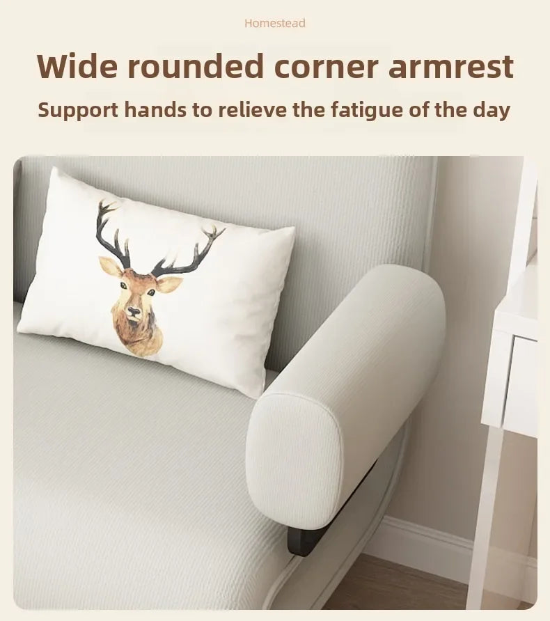 Sofa bed folding dual-purpose small apartment living room Internet celebrity telescopic bed single balcony
