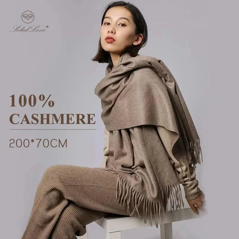 Soft cashmere big Scarf for Women Shawl 200*70 cm  Real pashmina