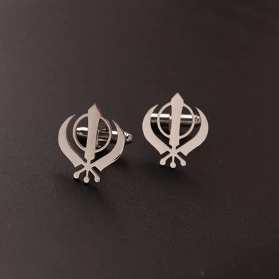 Stainless Steel Cufflinks For Men  Lion Cuff Button Eagle Cross Sikh Symbol  For Wedding Shirt Badge Pin  Shirt Cufflinks