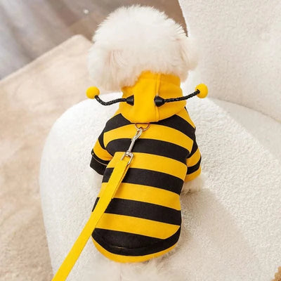 Funny Pet Cat Clothes Hooded Stripe Cat Hoodies for Cats Kitten, Easter Halloween Dress Up Party Outfit Bee Costumes for Cats