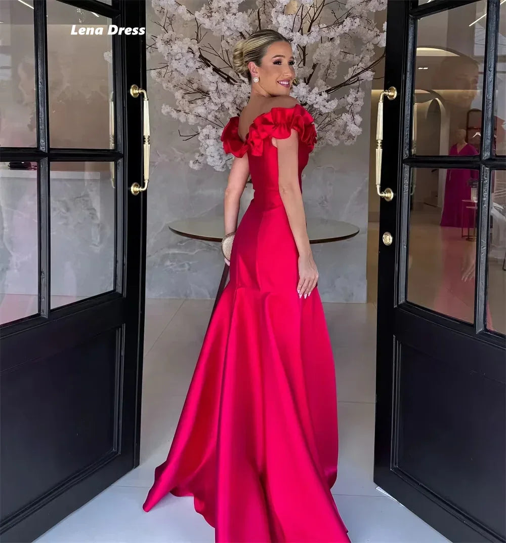 Lena Off-shoulder Luxurious Women's Evening Dresses for Special Occasions Luxury Prom Dresses 2025 Purple Custom Made Ball Gown