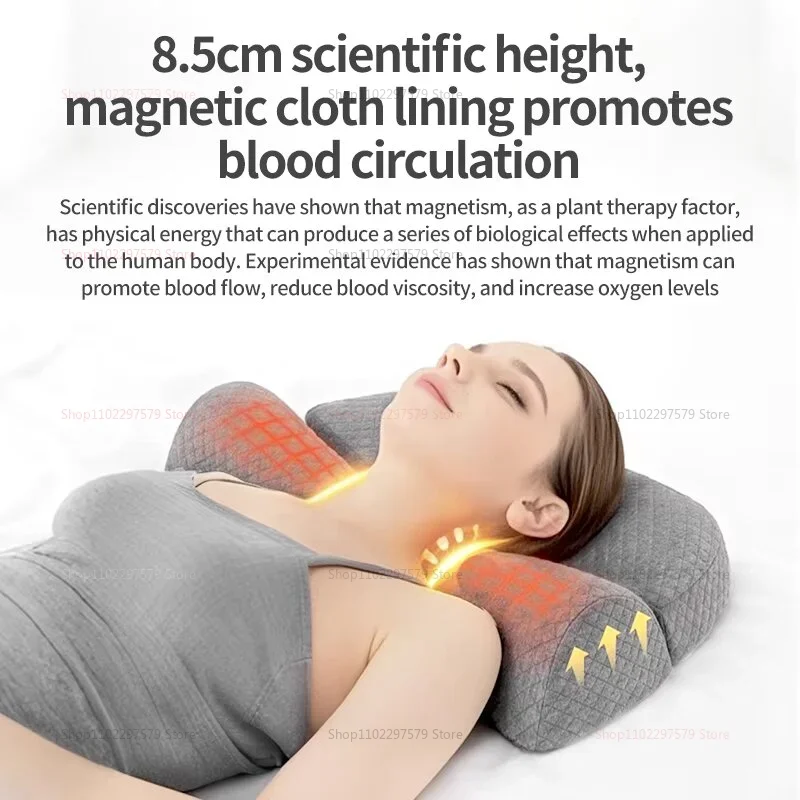 2025 Cervical Memory Foam Contour Pillow for Side Sleepers Ergonomic Orthopedic Bed Pillow for Neck Pain Relief and Better Sleep