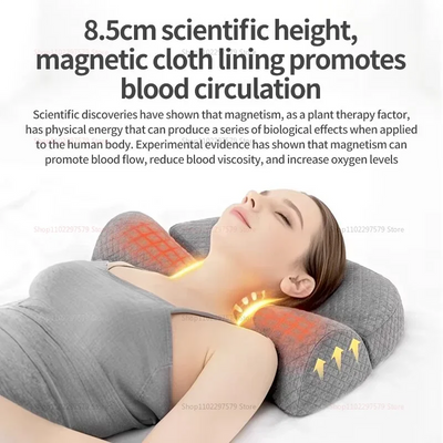 2025 Cervical Memory Foam Contour Pillow for Side Sleepers Ergonomic Orthopedic Bed Pillow for Neck Pain Relief and Better Sleep