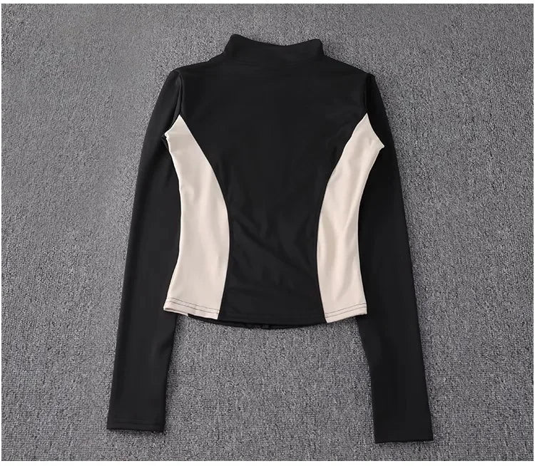 2024 long-sleeved sports sweater gym tops fitness sports jacket new women yoga jackets