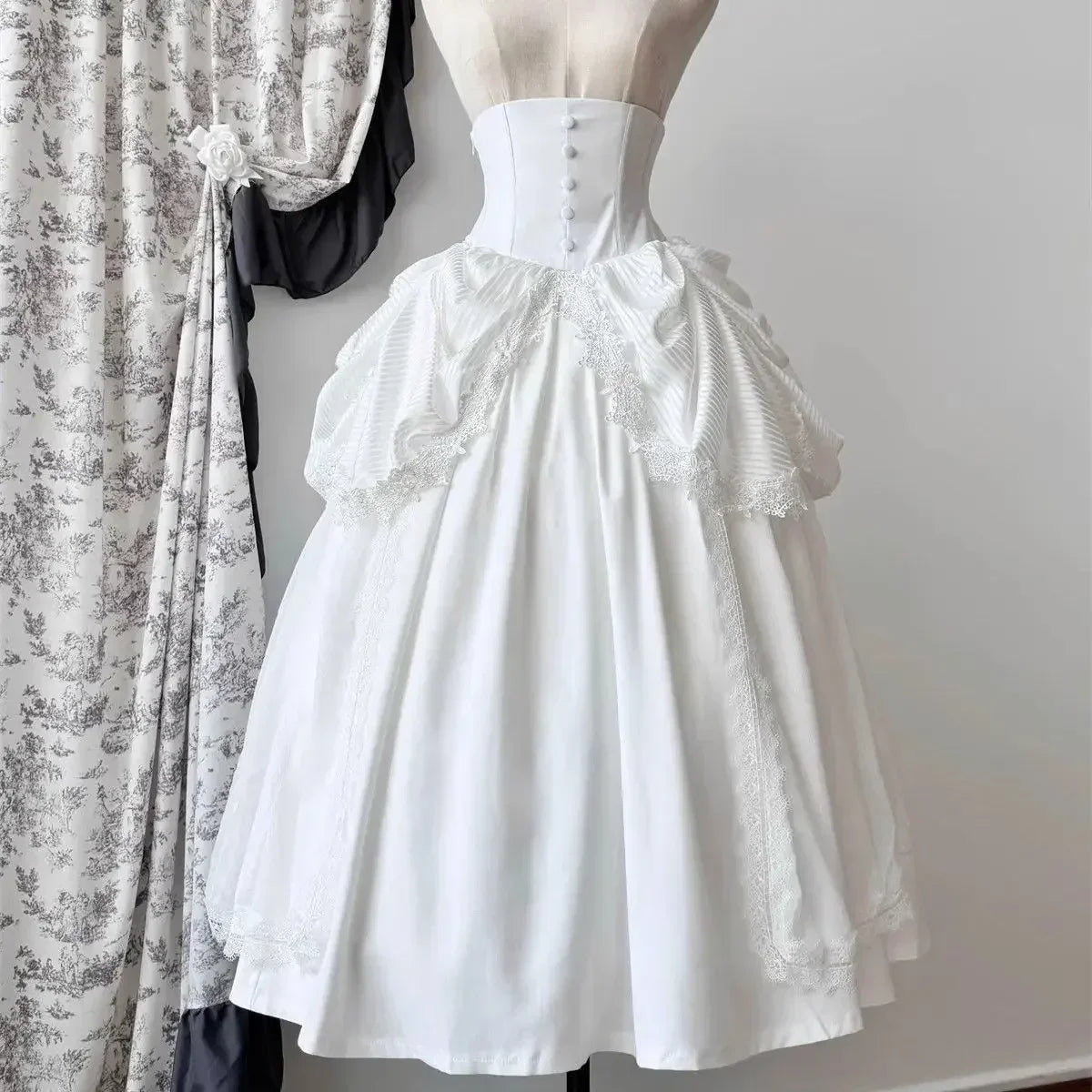 Japanese Y2k Lolita Blouse Women Ruffle Sleeve Harajuku Tops Sweet Gothic Aesthetic Vintage Cosplay Shirts Blusas Mujer De Moda