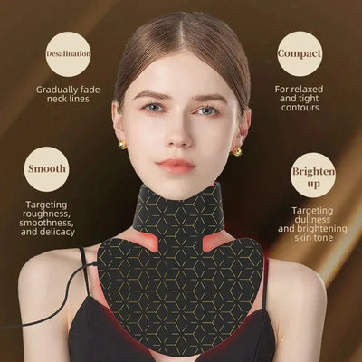 2025 Neck LED Lift Mask Photon Anti-Wrinkle Skin Tightening Neck Beauty Device Skin Brighten Rejuvenation Neck Wrinkle Remover