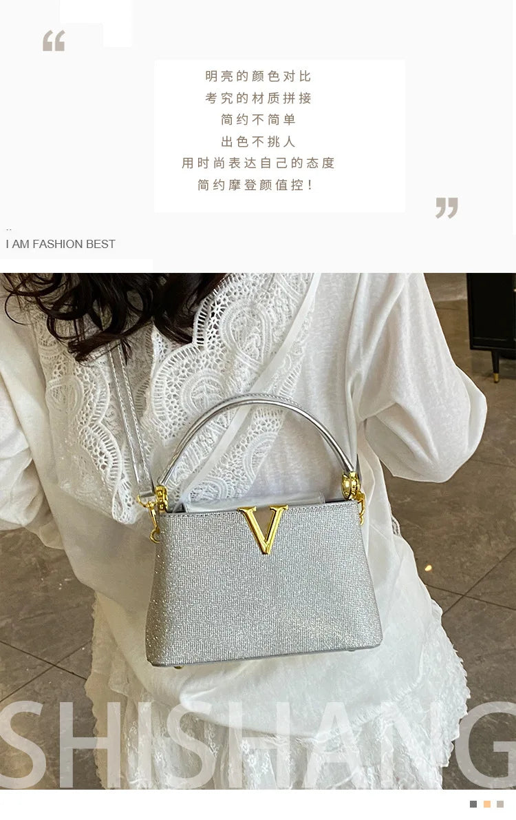2025 New High-Sense Women's Designer Handbag - Feminine, Versatile, Large Capacity for Work & Crossbody