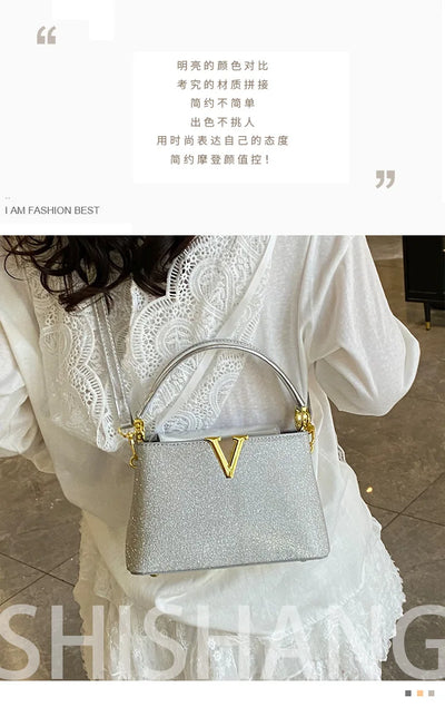 2025 New High-Sense Women's Designer Handbag - Feminine, Versatile, Large Capacity for Work & Crossbody