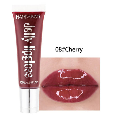 Candy Shades Moisturizing Lip Gloss Lip Oil Makeup Shinny Nutritious Liquid Lip Glosses Cherry Jelly Oil Clear Lipgloss