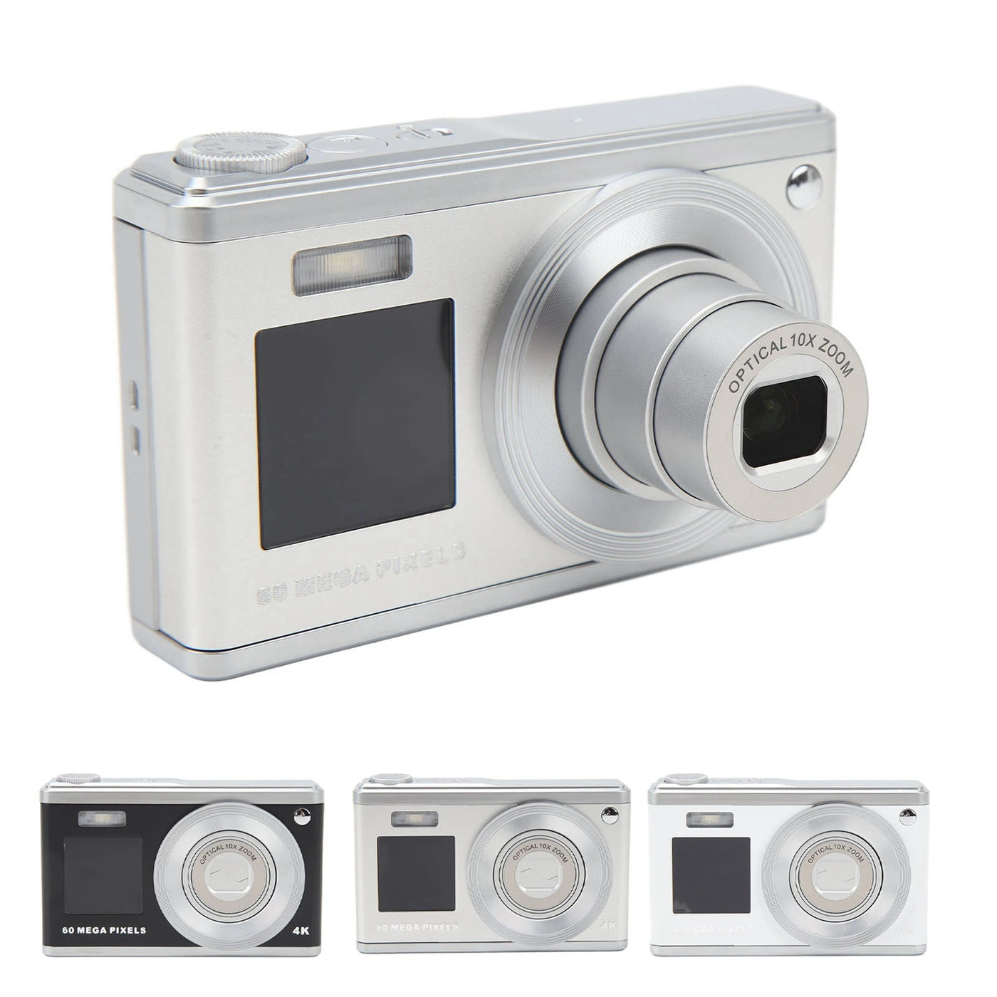 Digital Camera 2.88in IPS Screen Anti Shake 10X Optical Zoom 1000mAh Auto Focus Vlogging Camera Built in Fill Light