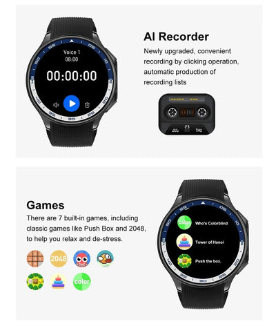 New for Oppo Watch X Men Smartwatch 32GB Extra large Memory 3D Mode MP3 MP4 Smart Watch GPS Sport Smartwatches Bluetooth calling