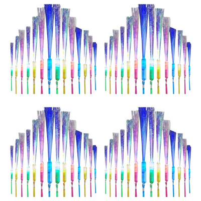 FORW-96 PCS Glow Fiber Wands Sticks LED Light Wand Fiber Optic Wands Flashing Sticks For Party Wedding Halloween Christmas