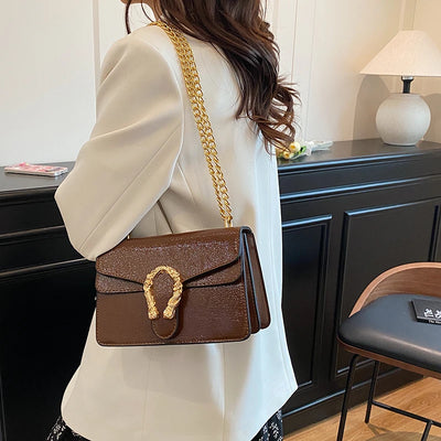 Luxury Brand Leather Handbag For Women Elegant Classic Popular Ladies Shoulder Bag By Famous Designer Modern
