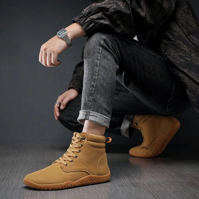 Barefoot Shoes Adult Cross-Trainer Wide Toe Box Men's Wide Minimalist Zero Drop Sole Casual Knitting Walking Sneakers Large Size