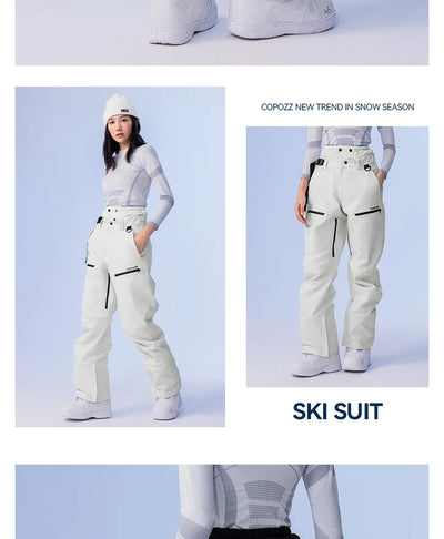 COPOZZ Winter Ski Pants Unisex Women Outdoor High Quality Windproof Waterproof Warm Snow Trousers Winter Ski Snowboarding Pants