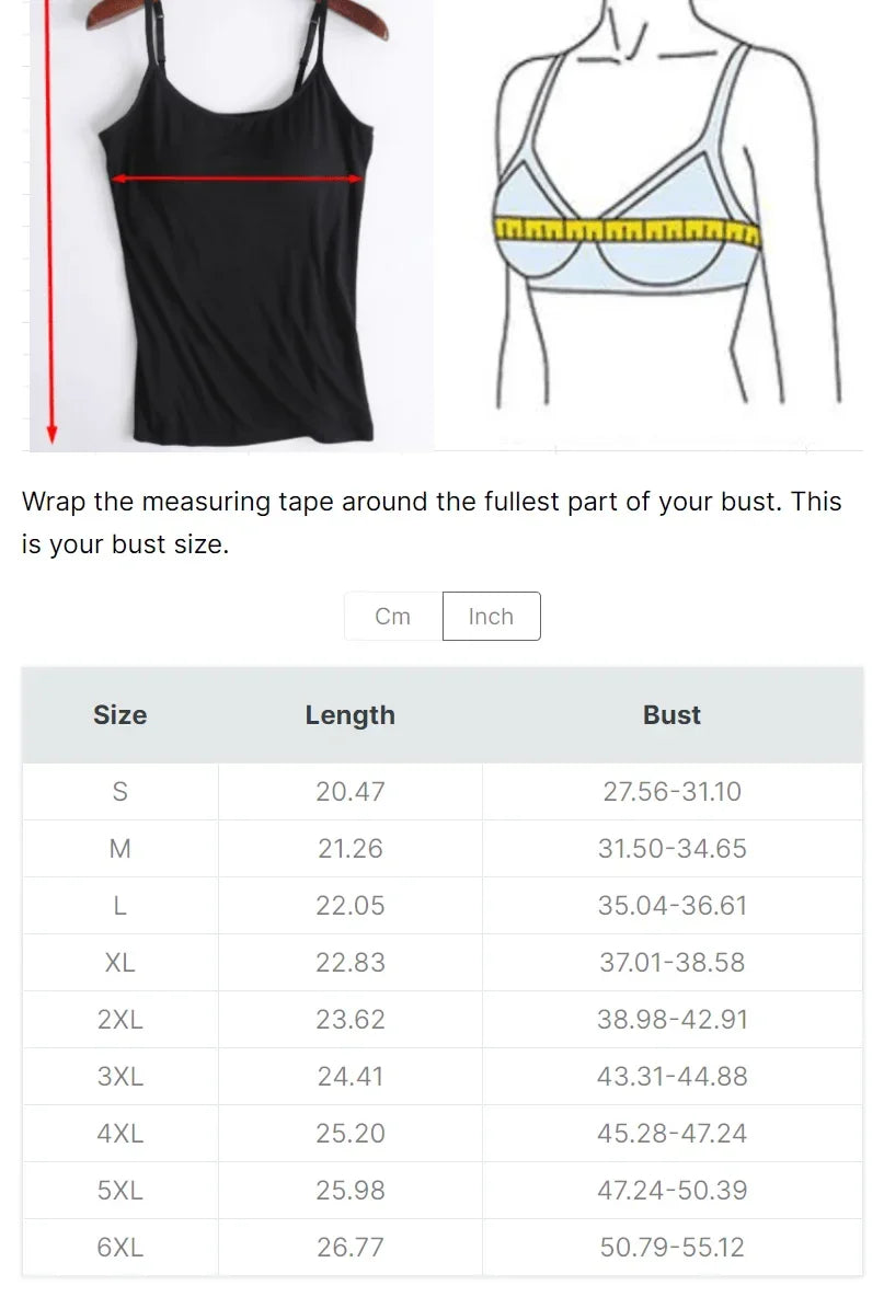 Higher Quality Solid Padded Bra Sexy Women Tops Camisole Top Women Vest Women Camisole with Built in Bra Cami Top Vest Tank Top