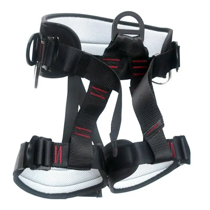 Rock Climbing Harness Half Body Adjustable Outdoor Safety Harness Half Body Breathable Belt Strong Load-Bearing For Working At