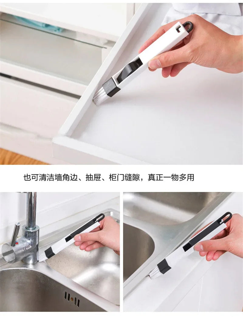 Kitchen Cleaning Tools, Home Gadgets, Multifunction Window Groove Cleaning Brush, Keyboard Cleaner, Kitchen Supply Item