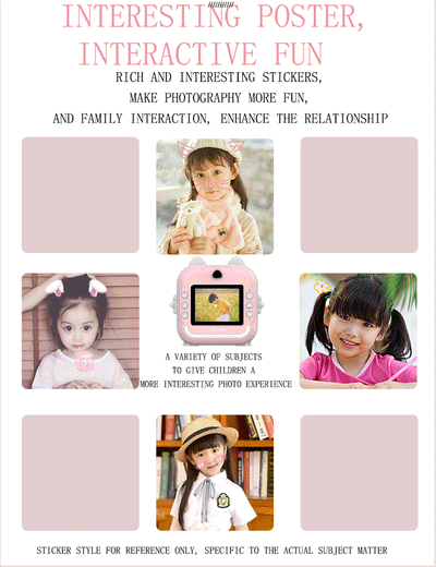 Digital Children Camera For Photography Instant Print Photo Kids Camera Mini Thermal Printer Video Educational Toys Gift