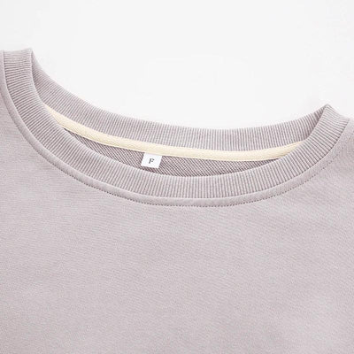Oversized 100% Cotton Women Sweatshirts Long Sleeve Patchwork Open Side Streetwear Harajuku Pullovers Autumn Clothes For Women