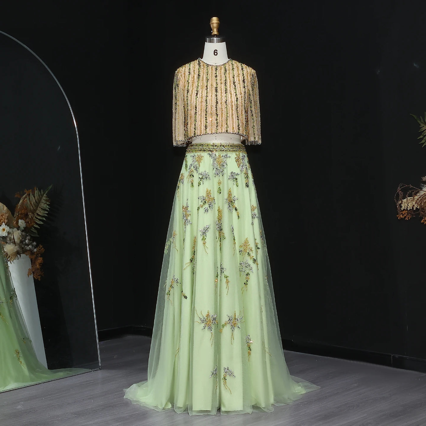 Customized Elegant Luxury Evening Dresses 2 Pieces Sexy Wedding Prom Gowns Exquisite  High Quality Bridal Party Dress for Women