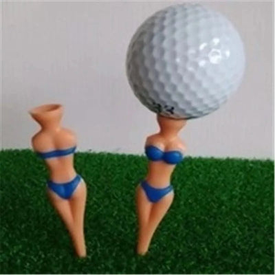 5 Pcs/Lot Women Ball Holder Lady Model Bikini Outdoor Golf Tees Golf Training Golf  Accessories Clubs Tee