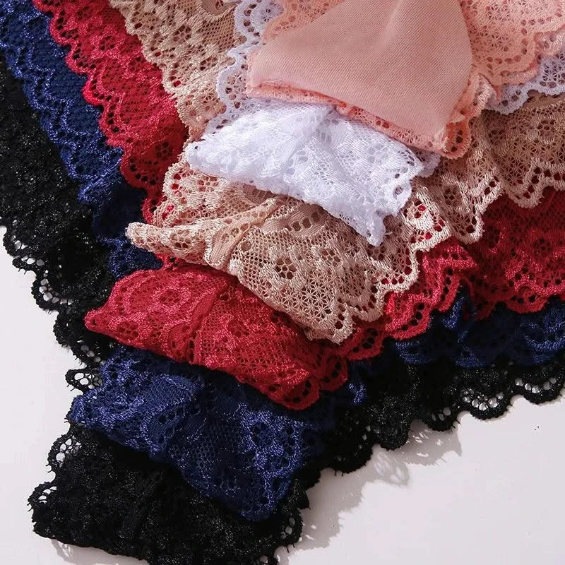 3 Pieces Women's Boxers Sexy Lace Seamless Female Underwear Perpective Panties for Women Boyshorts Fashion Boxer Briefs Lingerie
