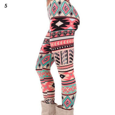 Christmas Leggings Women Tights Trouser High Waist Skinny Leggins Snowflake Elk Xmas Fitness Legging Lady Stretch Trousers Pants