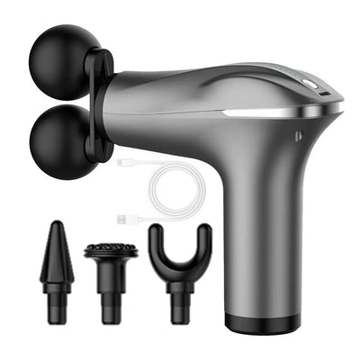 Massager Cordless Double-Headed Electric Smart Vibration Portable Muscle Massager Handheld Back Massager Electric Smart Portable