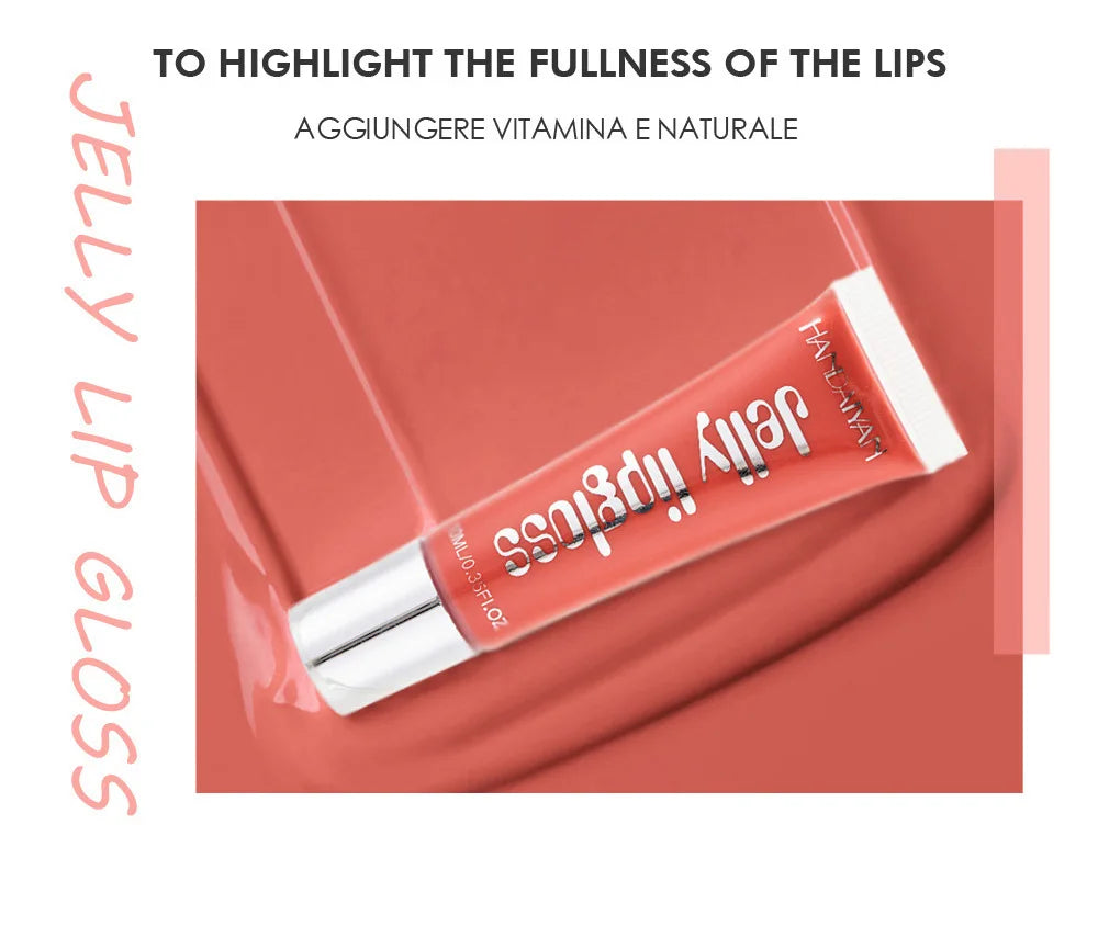 Candy Shades Moisturizing Lip Gloss Lip Oil Makeup Shinny Nutritious Liquid Lip Glosses Cherry Jelly Oil Clear Lipgloss