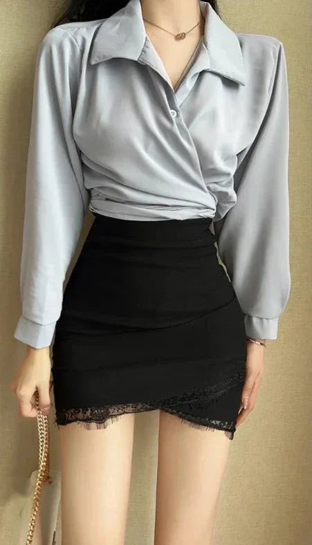 Midi Woman Skirt New In Patchwork Summer Skirts for Women 2024 Trend Cheap High Quality Aesthetic Luxury Elegant Clothing Sales