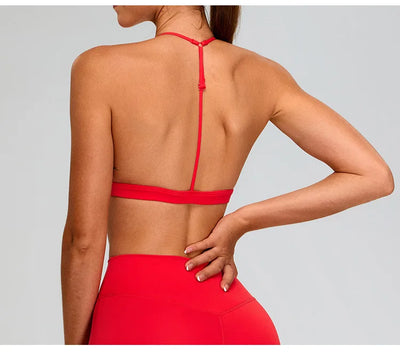 Breathable Sports Bra for Women Fitness Top Push Up Sport Bra Backless Yoga Underwear Sport Tops Running Vest Workout Gym Wear