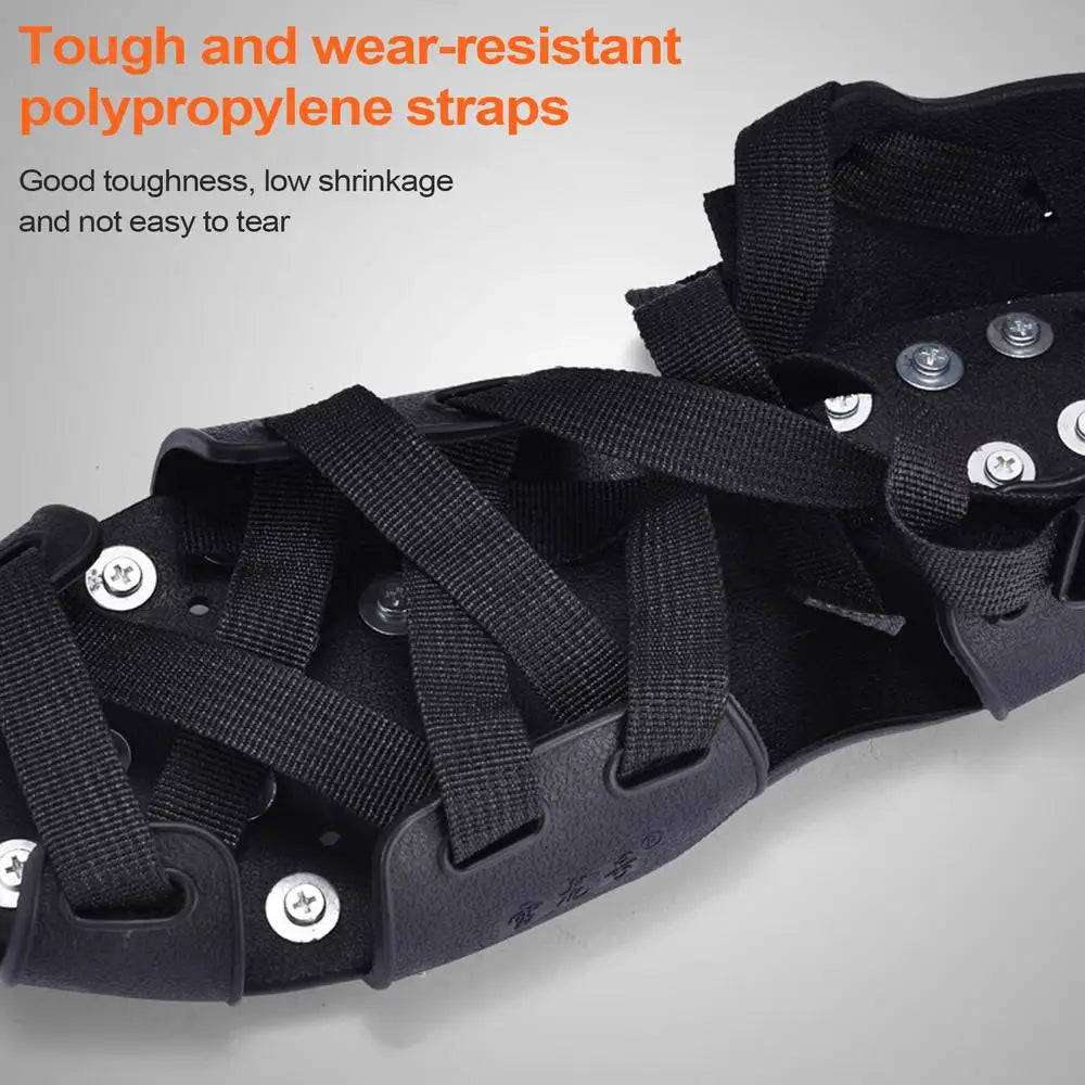 Crampons For Hiking Boots 32-Spikes Crampons Ice Cleats Traction Snow Grips Winter Ice Snow Grips Traction Cleats  For Walking