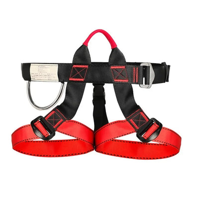 Professional Outdoor Harness Rock Climbing Half-Body Harnesses Waist Support Safety Belt Aerial Survival Mountain Tools