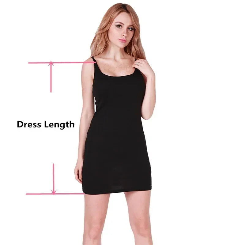 2025 Summer Dress For Women Sexy Backless Basic White Vestidos Sleeveless Slim Vest Classic Dress Strap Solid Party Club Dress