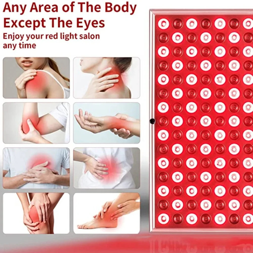 NEW LED Red Light Therapy Panel Lamp for Facial Anti Aging SkinCare Beauty 225 LED Light Body Pain Relief Physical Therapy Tools