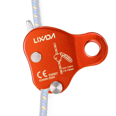 Climbing Ascender Arborist Climbing Rope Protection Belay Device Grip Outdoor Climbing Rigging 8-13MM Rope Mountain Climbing