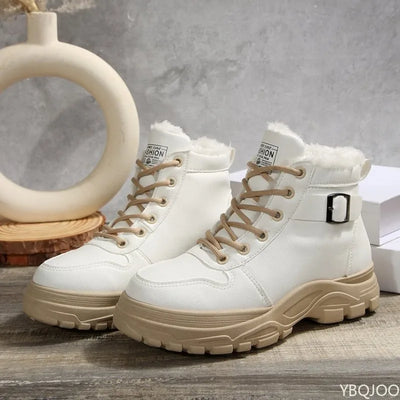 Women's snow boots in autumn winter thick warmth simple comfortable versatile short boots for women