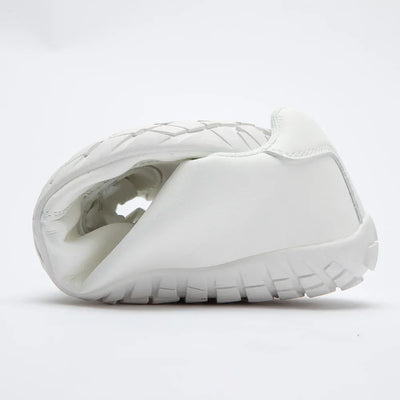 ZZFABER Leather Barefoot Shoes Soft Minimalist Sneakers for Women Men Casual Shoes Unisex Sneakers