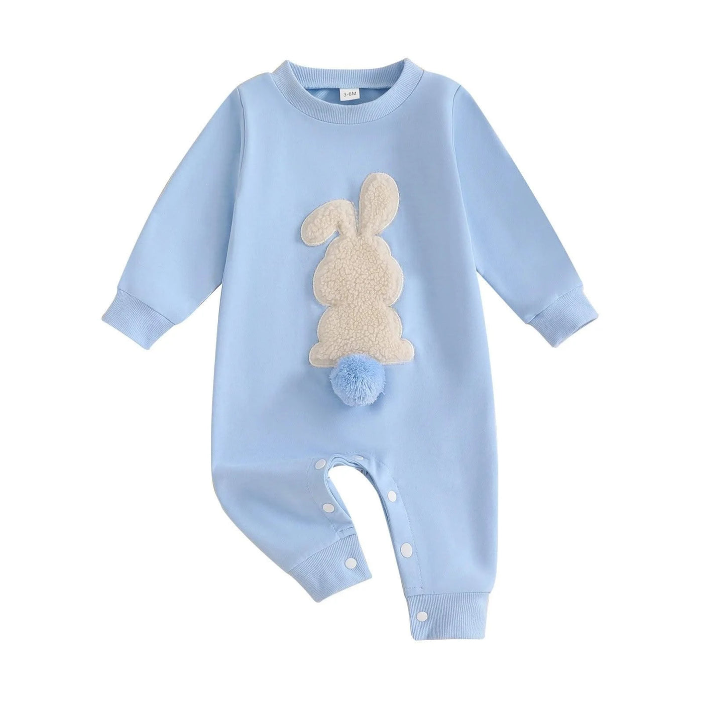 Rabbit  Embroidered Jumpsuit for Infants and Young Children  |Spring Easter | Long Crawling Clothes