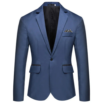 2025 Men's Formal Office Blazer Jacket Suits Solid Fashion Wedding Dress Suit Jacket Coat Male Oversized Casual Blazer Hombre - Elanique