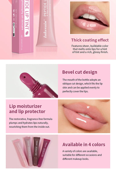 Plump Moisturizing Glossy Mirror Lip Gloss Nutritious Lip Oil Cosmetic Portable Lip Makeup Reduce Fine Lines On Lips For Women