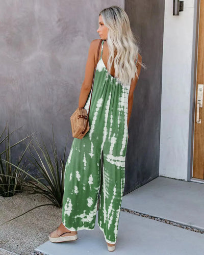Women's jumpsuit 2023 new women's clothing wholesale Russian European and American suspender sexy wide leg pants
