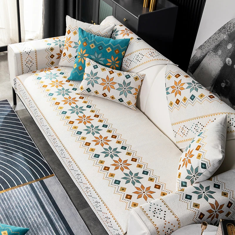 Sofa mats are universal all year round, simple and modern, pet friendly, non slip and scratch resistant, and home decoration pro
