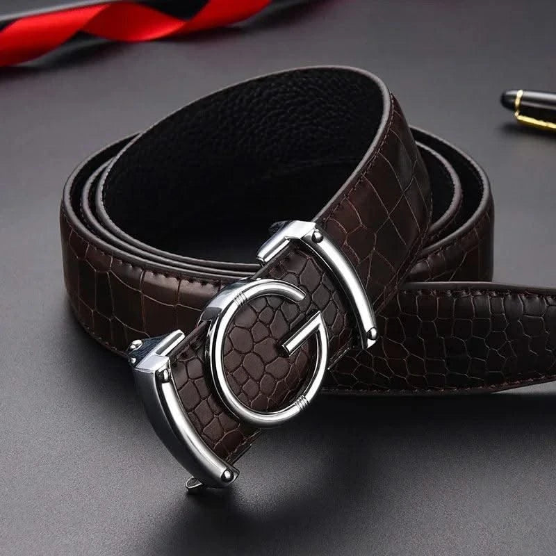 Designer Belts Men Fashion V Letter | Genuine Leather Belt Men | Classic Exquisite Waist Strap High Quality