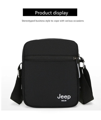 JEEP BULUO Men's Bags Crossbody Bag Messenger Waterproof Purse Nylon Zipper Shoulder Bag For Male Versatile Style
