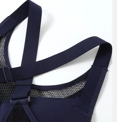 Breathable Women's High Impact Wireless Sports Bra Full Coverage Active Racer-back Workout Underwear Sportswear 36 38 40 C D E F